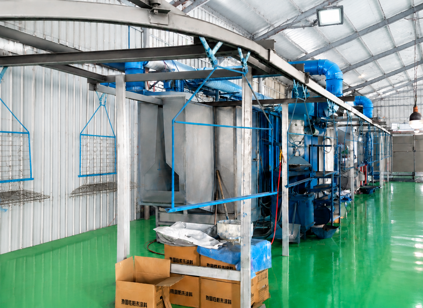 Hanger coating line