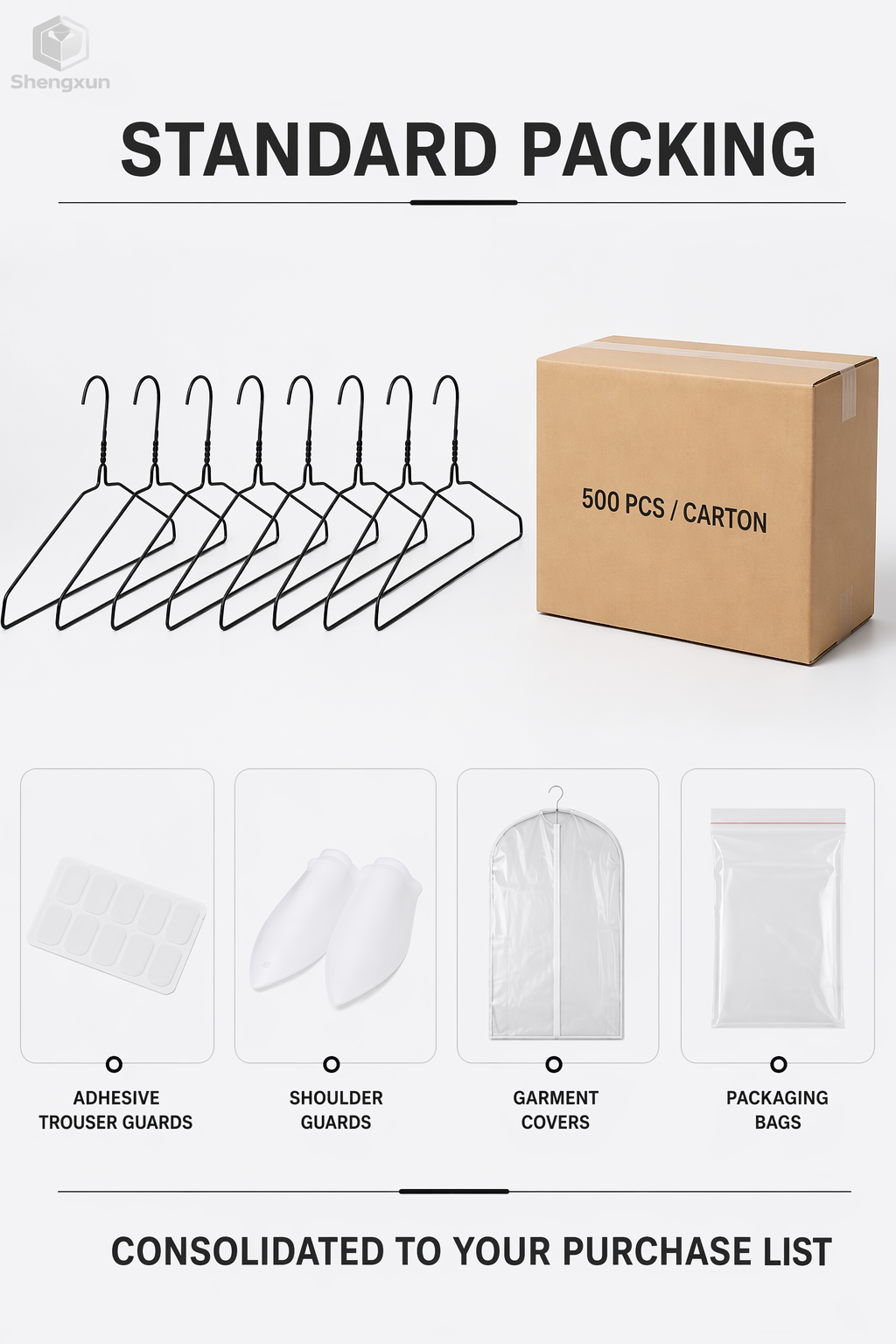 Black Coated Flat Shoulder Wire Hanger product view 10