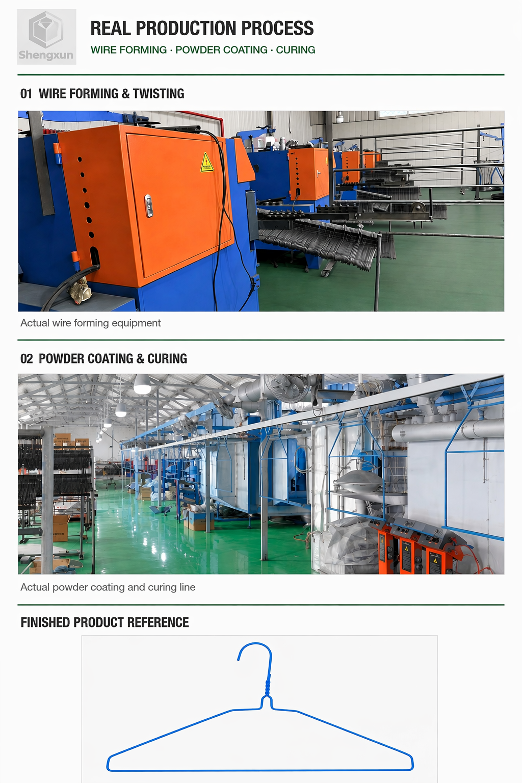 Blue Coated Flat Shoulder Wire Hanger product view 11