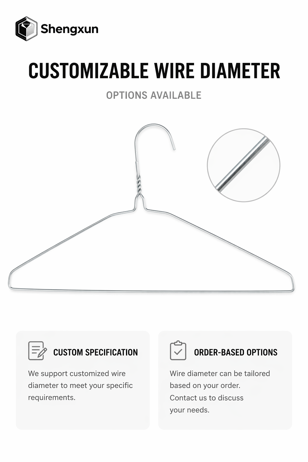 Galvanized Flat Shoulder Wire Hanger product view 7