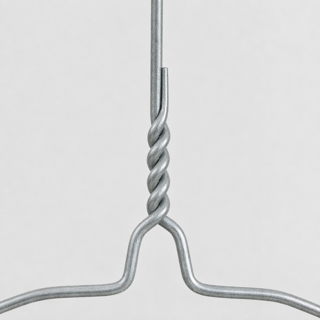 Galvanized Flat Shoulder Wire Hanger product view 2