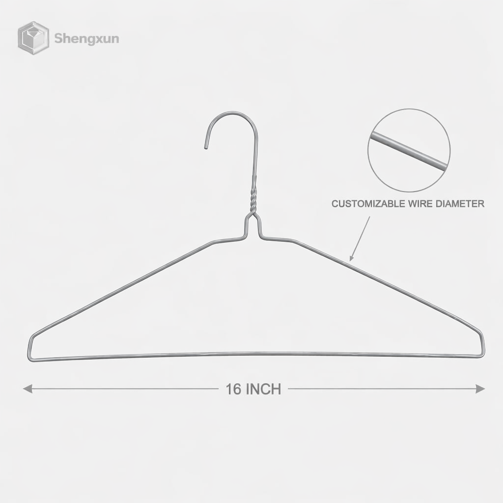 Galvanized Flat Shoulder Wire Hanger product view 4